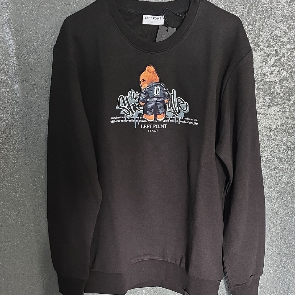 Black Crewneck Sweater for Men